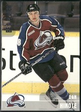 Dan Hinote Rookie 1999-00 Be a Player Memorabilia #337 Silver /1000