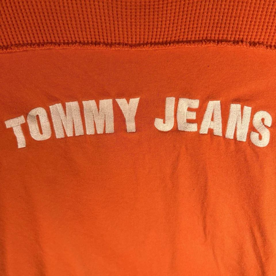Sudadera Universitaria Tommy Jeans Tommy Hilfiger Sobreteñida Años 2000 De Colección Talla Grande Foto 4 de 4