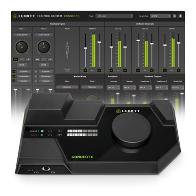 Lewitt CONNECT 6 USB-C Audio Interface - USB Interface