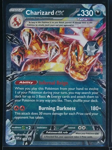 New Listing2025 Charizard ex SVP 196 Black Star Promo Tera Darkness Holo Pokemon Card NM
