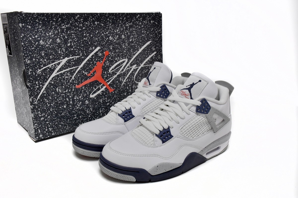 Size 10 - Jordan 4 Retro Mid Midnight Navy for sale online | eBay