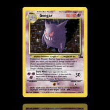 gengar holographic pokemon card value Gengar 5/62 Fossil Holo for sale online
