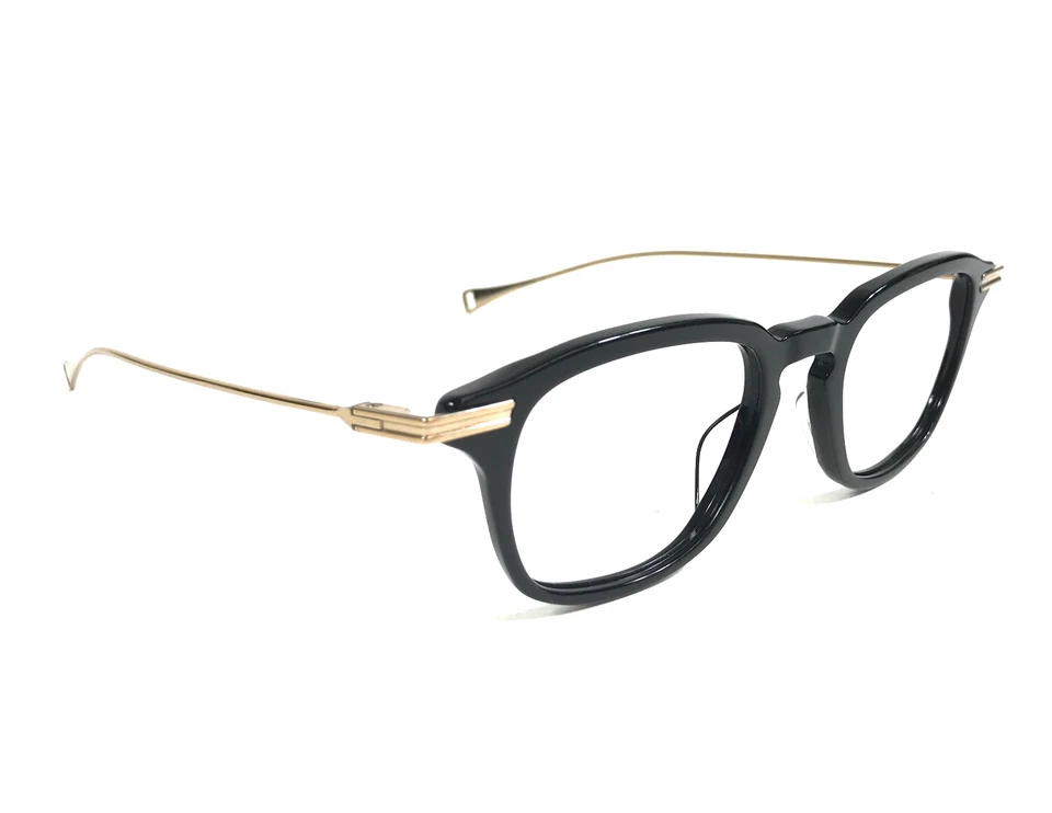 Monturas para gafas Dita Lancier DLX426-A-01 negro dorado cuadrado borde completo 47-22-150 Foto 2 de 4