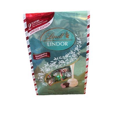 Lindt Linder Peppermint Assortment Two Flavors 12.7 Oz Bag