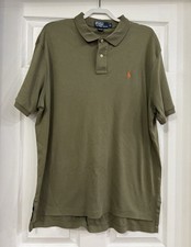 Polo Ralph Lauren Men's Short Sleeve Polo Shirt 100 Cotton, Green, XL