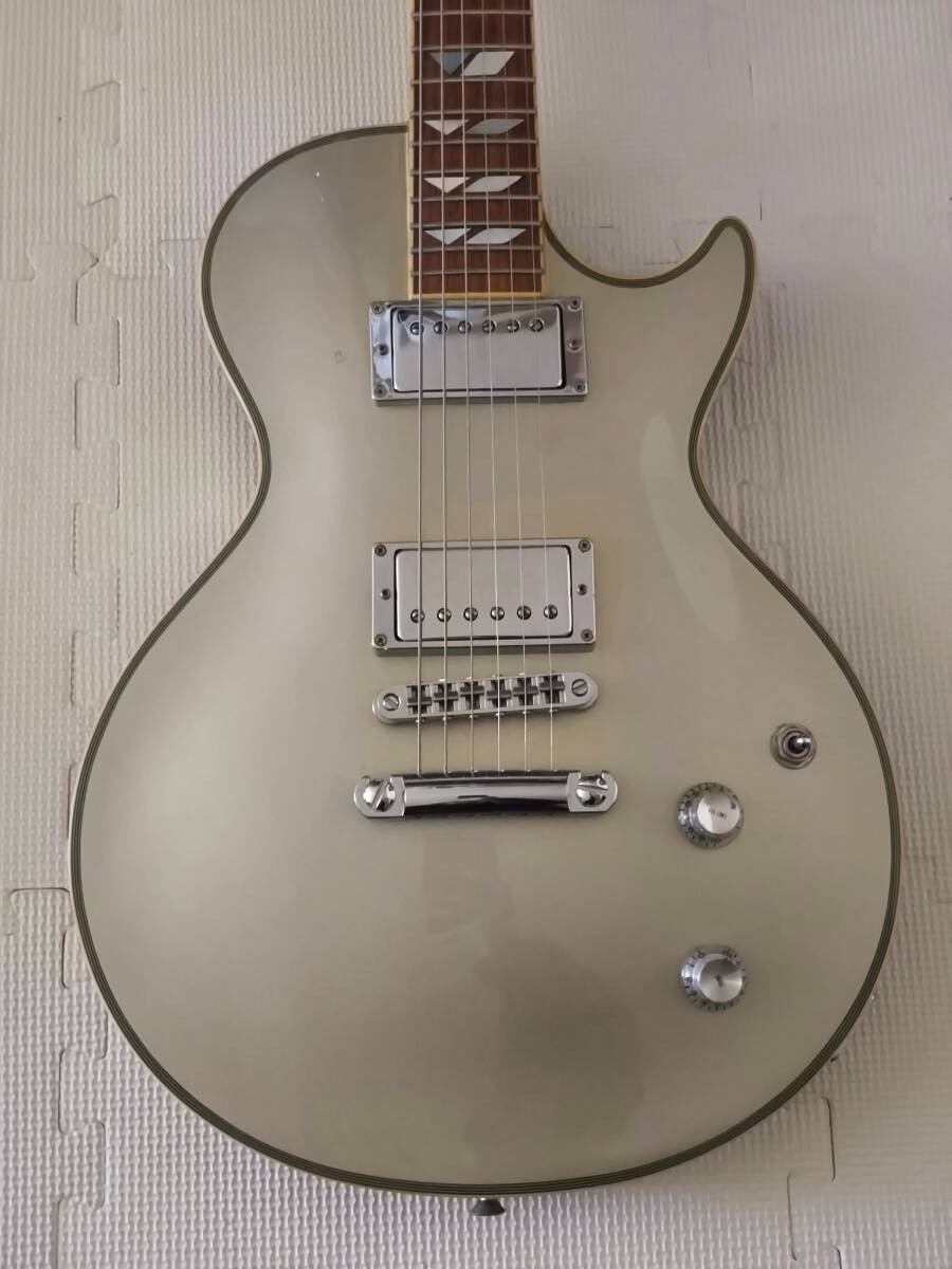 Electric Guitar Burny LG-85BT Silver LP Custom Buck-Tick S/N