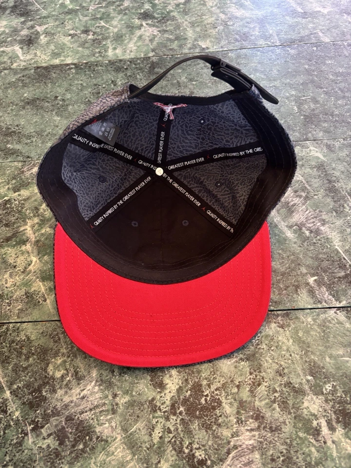 Gorra Air Jordan Heritage 86 japonesa cemento elefante saltador Nike correa trasera gorra Foto 3 de 4