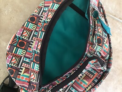 Kavu Rope Bag Canvas Sling Backpack Outdoor Travel Retired Pattern Gorpcore Hike Kavu Rope Bag - MountainOps Outdoor Gear main image 3