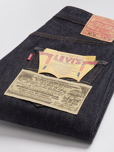LEVI'S® 1955 HAND-DRAWN 501 サイズ36 限定500 1955 501® Original Fit Selvedge Men's Jeans - Dark Wash