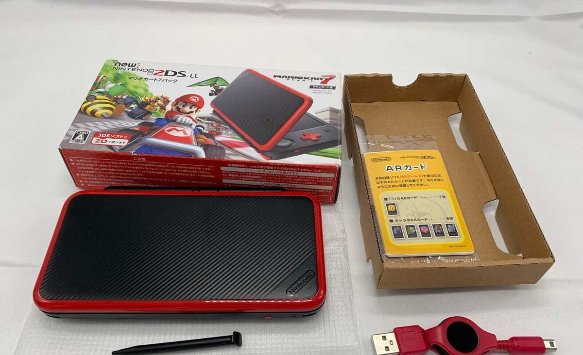 Nintendo 2DS LL Mario Kart 7 Edition Console Black Japanese ver 