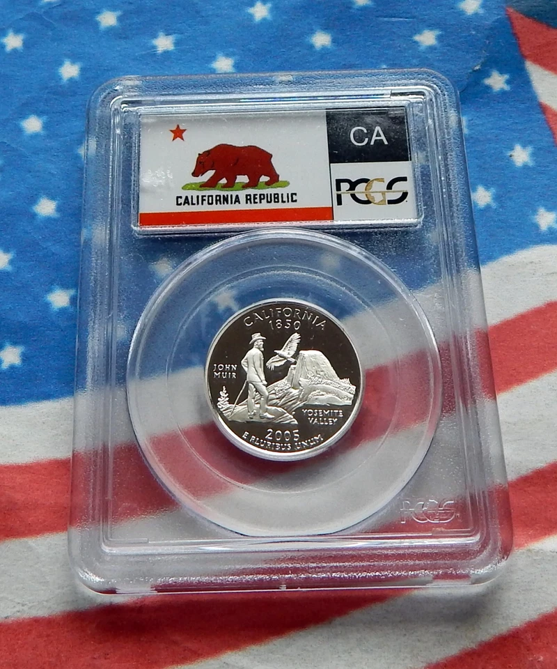 2003-S CALIFORNIA SILVER WASHINGTON QUARTER PCGS PR69DCAM ~ DEEP MIRRORS - Image 2 of 2