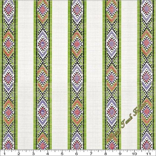INK & ARROW "INDIAN PAINTBRUSH" 26138-KZ SOUTHWEST STRIPE FABRIC (SELECT SIZE) - Picture 2 of 2