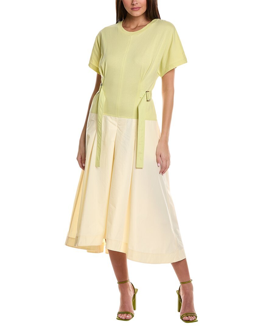 3.1 Платье-футболка Phillip Lim с поясом Женское зеленое Xs