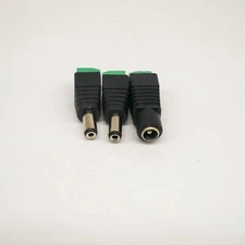 3PAIRS Male Female 2.1x5.5mm DC Power Plug Jack Adapter Connector for CCTV