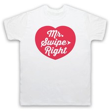 Image of MR SWIPE RIGHT FUNNY DATING APP SLOGAN MENS & WOMENS T-SHIRT
