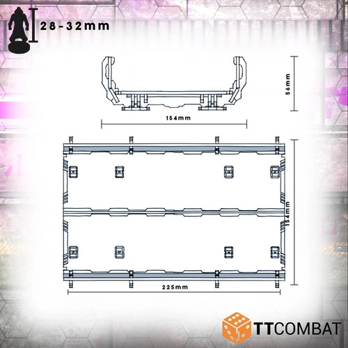 SFU-120 TTCombat - Sci-Fi-Utopia - Elmor Low Straight - (Tabletop Terrain) - Picture 5 of 5