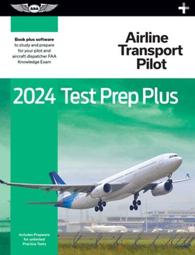 2024 Airline Transport Pilot Test Prep Plus: Taschenbuch plus Software zum Lernen - Bild 1 von 1