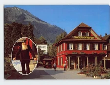 Postcard Stanserhorn Funicular Station in Stans Switzerland