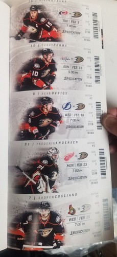 ANAHEIM DUCKS SEASON TICKET STUBS 2014-15 PERRY GETZLAF NASH MANSON KANE SELANNE - Picture 8 of 56