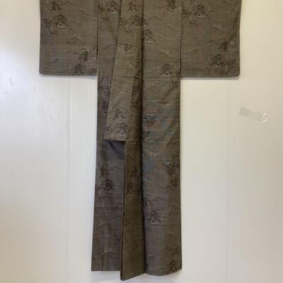 JAPANESE KIMONO TSUMUGI 159 cm 5' 3
