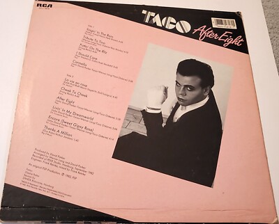 洋楽 Treal Taco After Eight 1982 RCA Victor AFL1-4818 Synth-pop Braille