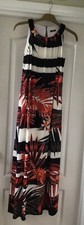 Stunning ROMAN Stretch Maxi Dress - Beaded Straps - Size 12 - NEW