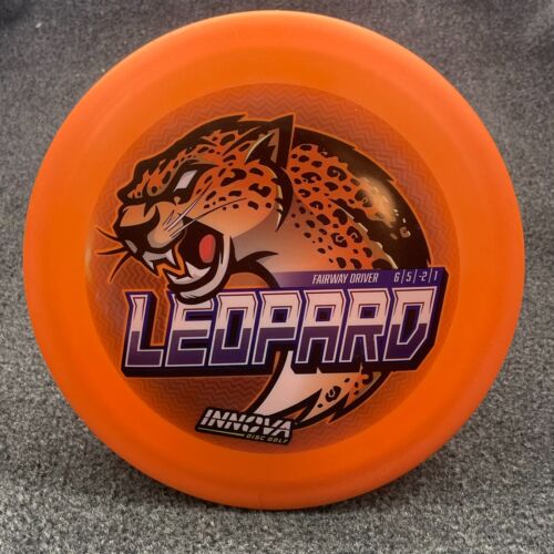Innova DX Leopard INNcolor Fairway Driver Disc Golf Disc 152g - Orange - Photo 1 sur 6
