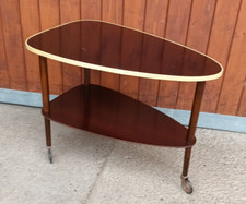 Servierwagen Teewagen Holz 50er Tisch Rockabilly Beistelltisch Mid Century Bar