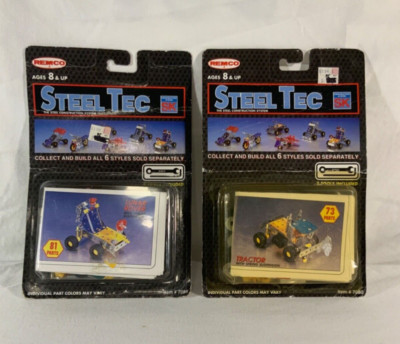 Remco Steel Tec Lot Vintage 1993 Tractor and Lunar Rover Kit #7080 NEW Toy
