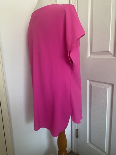 Joseph Ribkoff Ultra Pink Cowl Neck Dolman Cap Sleeves Top Size 10 NWT - Picture 6 of 11