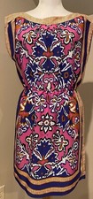 ANN TAYLOR LOFT Womens Scarf Motif Dress - Sz XS Extra Small 