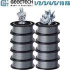 Geeetech 1/2/3/4/5/10KG 3D Printer Filament PLA 1.75mm 1kg/roll  Silver Lot Bulk