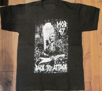MOB 47 band T-shirt BACK TO ATTACK, gift for fan, reprinted t-shirt TE5616