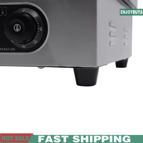Plancha de mesa eléctrica comercial de 22" con tapa plana ¡Placa caliente para barbacoa 1600 W! - Imagen 10 de 19