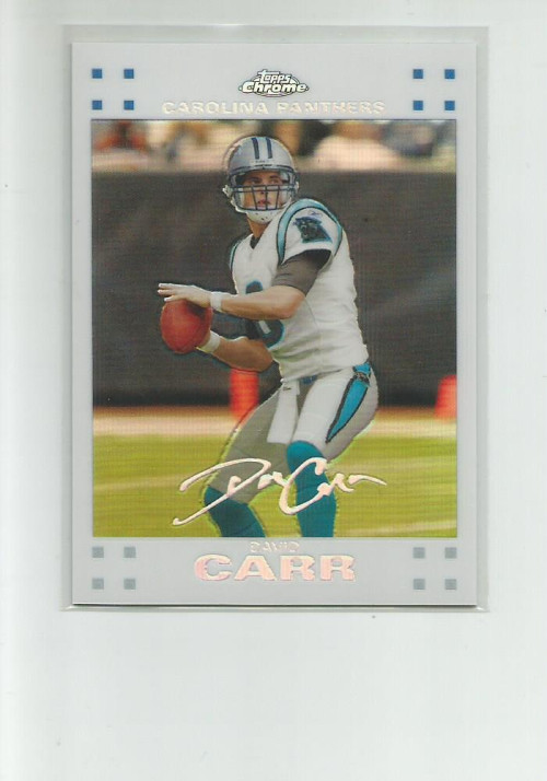 2007 TOPPS CHROME WHITE REFRACTORS #TC59 DAVID CARR   309/869    B