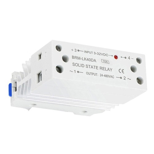 Integrierte Schiene Solid State Relais 10A DC Steuerung AC einphasig kleines SSR - Bild 2 von 24