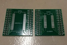 2 Pcs TSOPII TSSOP56 SOP56 to DIP - 0.635mm 0.8mm to 2.54mm Adapter PCB Board