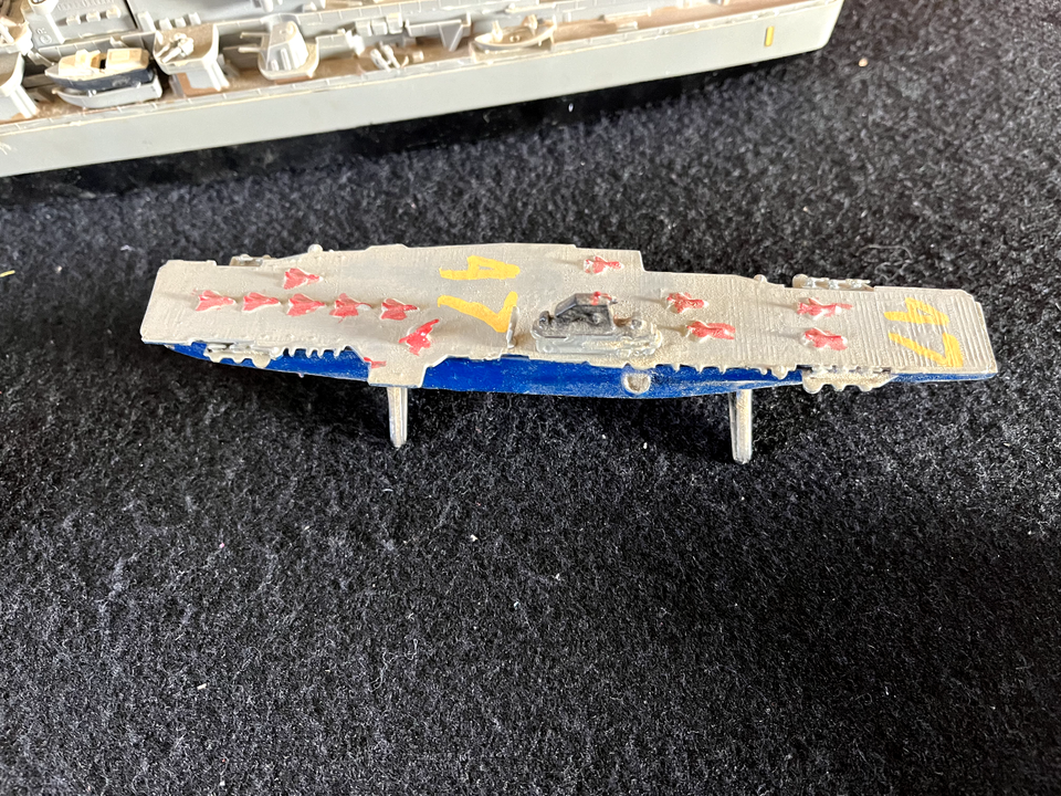 Lot of 3 BUILT US Military Ships Navy Cruiser, Fighter Boat Junkyard