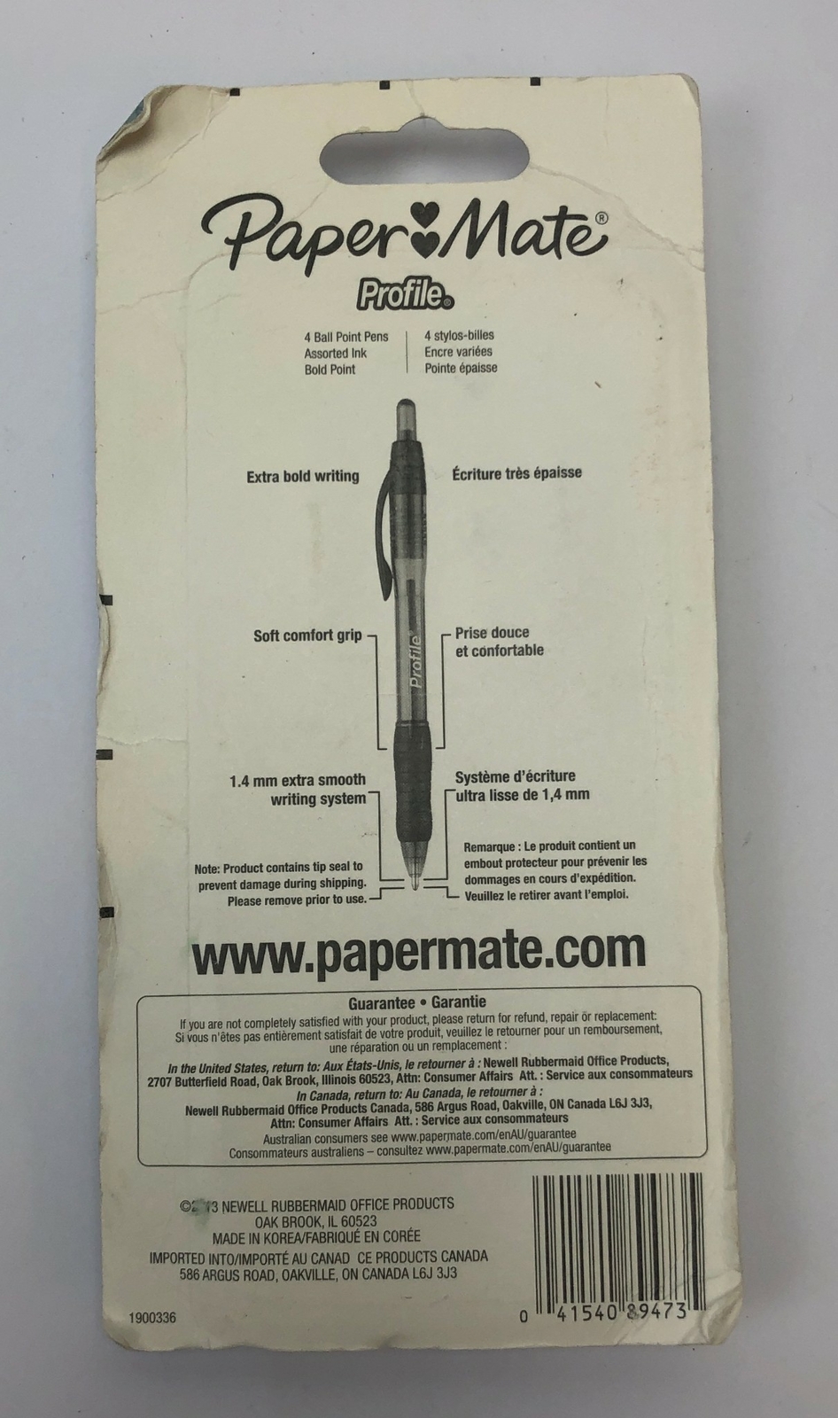 Paper Mate World's Smoothest Ballpoint Pen 14mm 4Pack eBay
