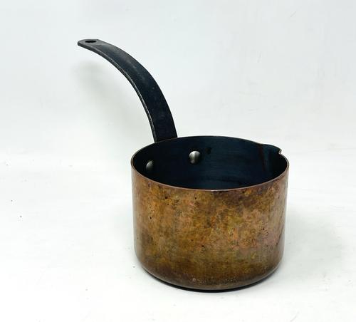 Baumalu Copper Pot Saucepan Pour Spout Tin Lined France French Cast Iron Handle - Picture 5 of 20