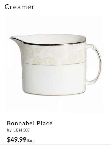 KATE SPADE LENOX BONNABEL PLACE SUGAR BOWL AND CREAMER - Picture 3 of 8