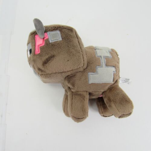 Rare Official JINX Minecraft Happy Explorer Baby Llama Cow Plush Brown 6" Lot - Picture 3 of 11