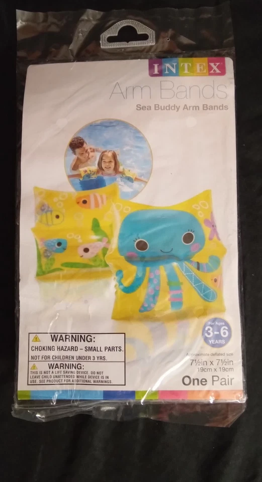 Надувные нарукавники для детского бассейна желтые и синие для детей от 3 до 6 лет - Изображение 3 из 4