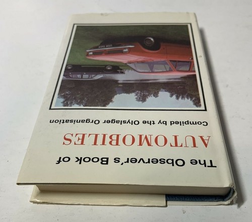 1972 The Observer’s Book Of Automobiles Illustrated Dust Jacket British Morris - Imagen 8 de 10