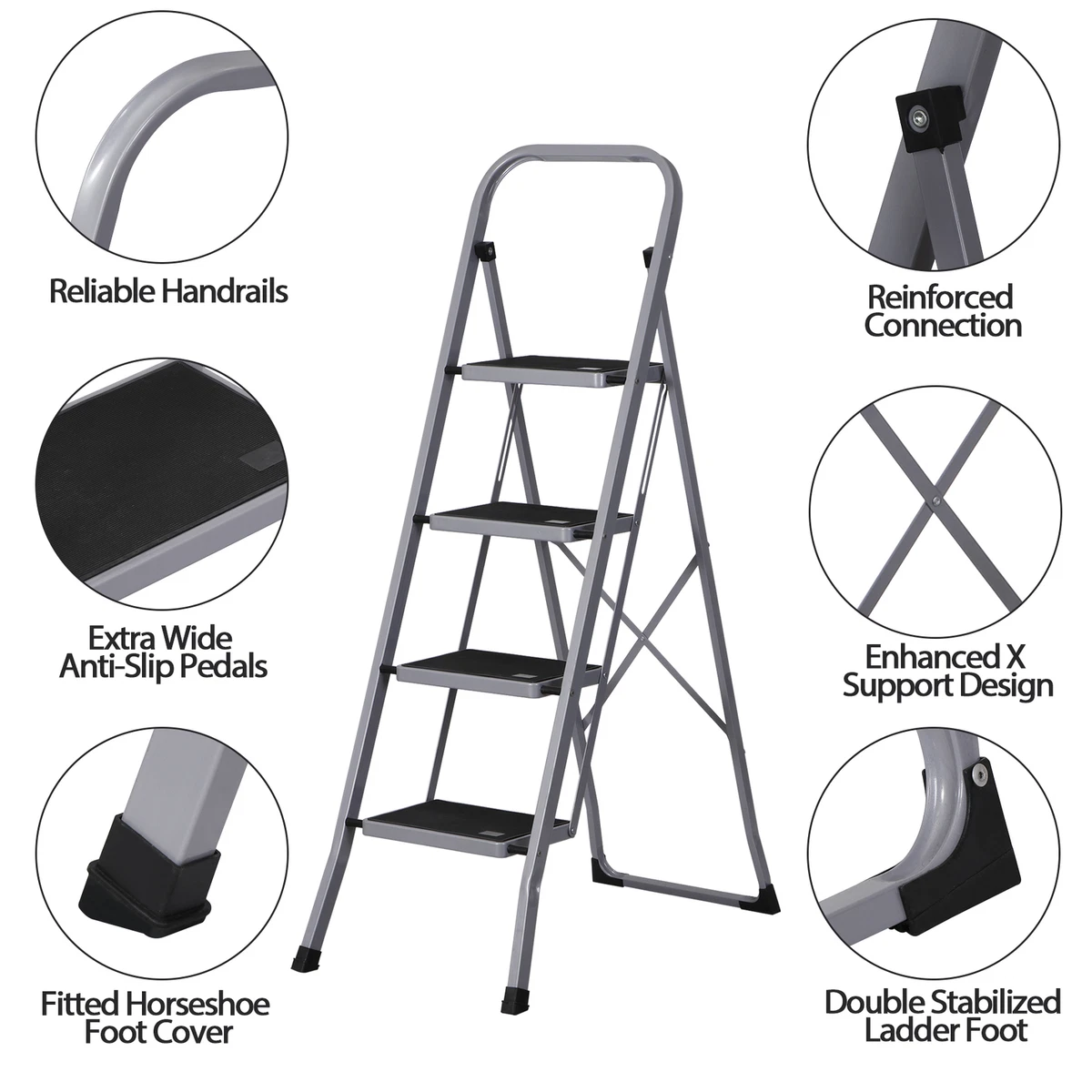 Folding 2025 closet ladder