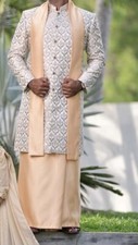 Used Men Sherwani With Sarong  Shawl Men Wedding Suit Men Party Suit Sri Lanka