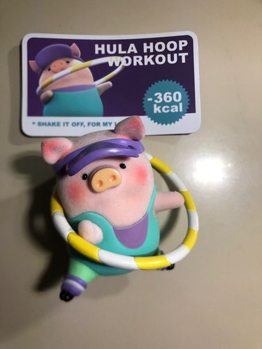 LULU The Piggy PIG Fitness Club HULA HOOP blind box Toy Zero x cici Figure DOLL