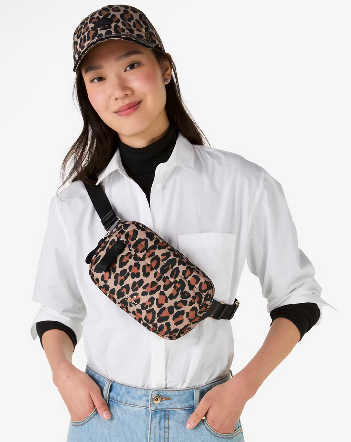 Kate Spade New York Chelsea Spotted Leopard Nylon Belt Bag Kate Spade New York Chelsea Spotted Leopard Nylon Belt Bag