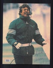 Dick Vermeil PSA DNA Signed 1970`s Vintage 8x10 Photo Autograph Eagles