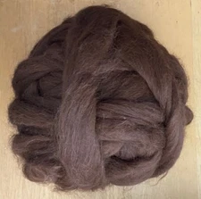 Alpaca Roving 1/2 LB BROWN roving fiber spinning 8 ounces